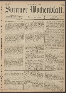 Sorauer Wochenblatt, No. 52. (5. Mai 1883)