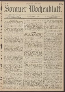 Sorauer Wochenblatt, No. 56. (17. Mai 1883)