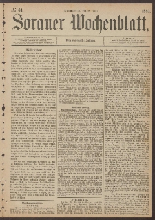 Sorauer Wochenblatt, No. 66. (9. Juni 1883)