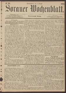 Sorauer Wochenblatt, No. 90. (4. August 1883)