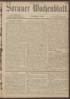 Sorauer Wochenblatt, No. 94. (14. August 1883)
