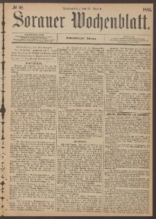 Sorauer Wochenblatt, No. 98. (23. August 1883)