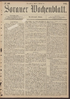 Sorauer Wochenblatt, No. 109. (18. September 1883)