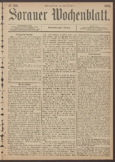 Sorauer Wochenblatt, No. 120. (13. October 1883)