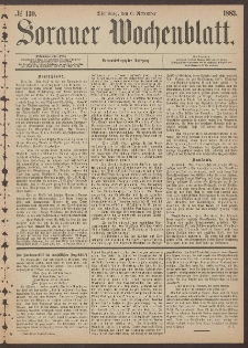 Sorauer Wochenblatt, No. 130. (6. November 1883)