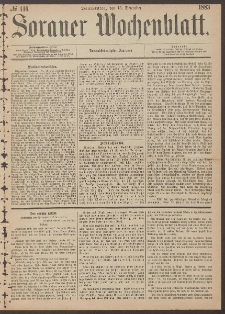 Sorauer Wochenblatt, No. 146. (13. Dezember 1883)