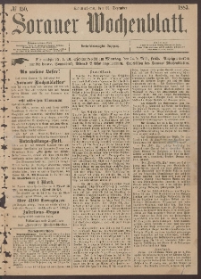 Sorauer Wochenblatt, No. 150. (22. Dezember 1883)