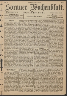Sorauer Wochenblatt, Nr. 4. (5. Januar 1893)