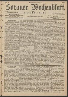 Sorauer Wochenblatt, Nr. 9. (11. Januar 1893)