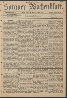 Sorauer Wochenblatt, Nr. 18. (21. Januar 1893)