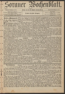 Sorauer Wochenblatt, Nr. 19. (22. Januar 1893)