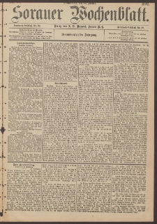 Sorauer Wochenblatt, Nr. 24. (28. Januar 1893)