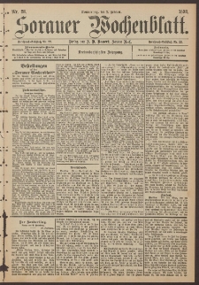 Sorauer Wochenblatt, Nr. 28. (2. Februar 1893)