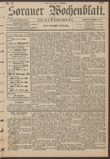 Sorauer Wochenblatt, Nr. 31. (5. Februar 1893)