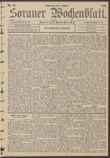 Sorauer Wochenblatt, Nr. 42. (18. Februar 1893)
