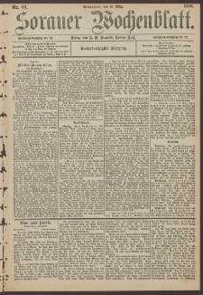 Sorauer Wochenblatt, Nr. 66. (18. M&auml;rz 1893)
