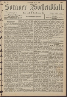 Sorauer Wochenblatt, Nr. 70. (23. M&auml;rz 1893)