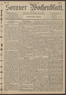 Sorauer Wochenblatt, Nr. 82. (9. April 1893)