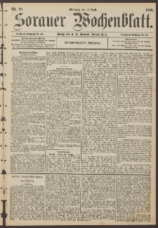 Sorauer Wochenblatt, Nr. 90. (19. April 1893)