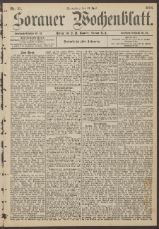 Sorauer Wochenblatt, Nr. 93. (22. April 1893)