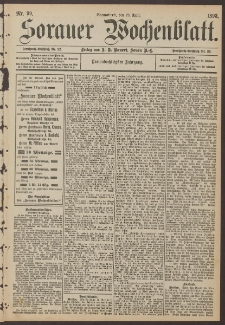 Sorauer Wochenblatt, Nr. 99. (29. April 1893)