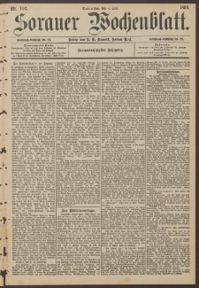 Sorauer Wochenblatt, Nr. 103. (4. Mai 1893)
