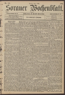 Sorauer Wochenblatt, Nr. 104. (5. Mai 1893)