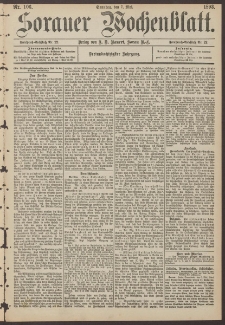 Sorauer Wochenblatt, Nr. 106. (7. Mai 1893)