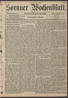 Sorauer Wochenblatt, Nr. 107. (9. Mai 1893)