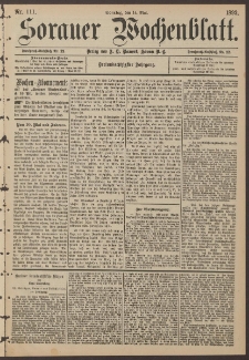 Sorauer Wochenblatt, Nr. 111. (14. Mai 1893)