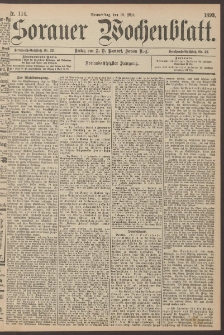 Sorauer Wochenblatt, Nr. 114. (18. Mai 1893)