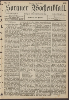 Sorauer Wochenblatt, Nr. 116. (20. Mai 1893)