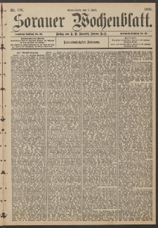 Sorauer Wochenblatt, Nr. 126. (3. Juni 1893)