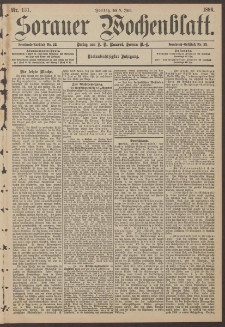 Sorauer Wochenblatt, Nr. 131. (9. Juni 1893)