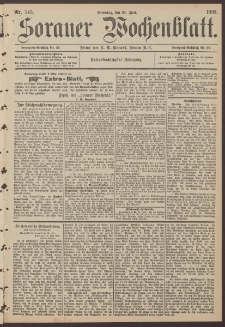 Sorauer Wochenblatt, Nr. 145. (25. Juni 1893)