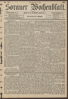 Sorauer Wochenblatt, Nr. 161. (14. Juli 1893)