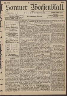 Sorauer Wochenblatt, Nr. 168. (22. Juli 1893)