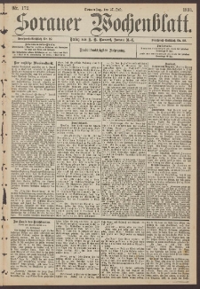 Sorauer Wochenblatt, Nr. 172. (27. Juli 1893)