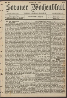 Sorauer Wochenblatt, Nr. 182. (8. August 1893)