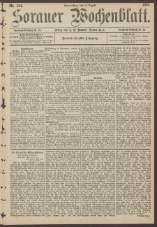Sorauer Wochenblatt, Nr. 184. (10. August 1893)