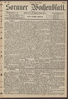 Sorauer Wochenblatt, Nr. 197. (25. August 1893)