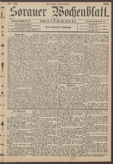 Sorauer Wochenblatt, Nr. 198. (26. August 1893)