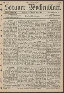 Sorauer Wochenblatt, Nr. 200. (29. August 1893)