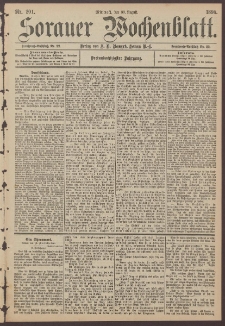 Sorauer Wochenblatt, Nr. 201. (30. August 1893)