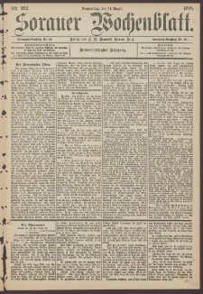 Sorauer Wochenblatt, Nr. 202. (31. August 1893)