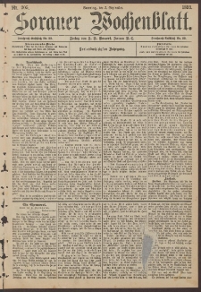Sorauer Wochenblatt, Nr. 205. (3. September 1893)