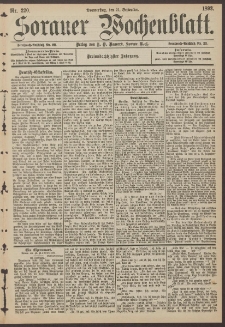Sorauer Wochenblatt, Nr. 220. (21. September 1893)
