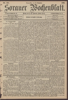 Sorauer Wochenblatt, Nr. 226. (28. September 1893)