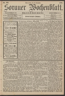 Sorauer Wochenblatt, Nr. 228. (30. September 1893)