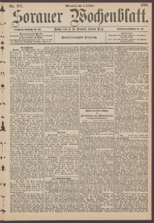 Sorauer Wochenblatt, Nr. 231. (4. Oktober 1893)